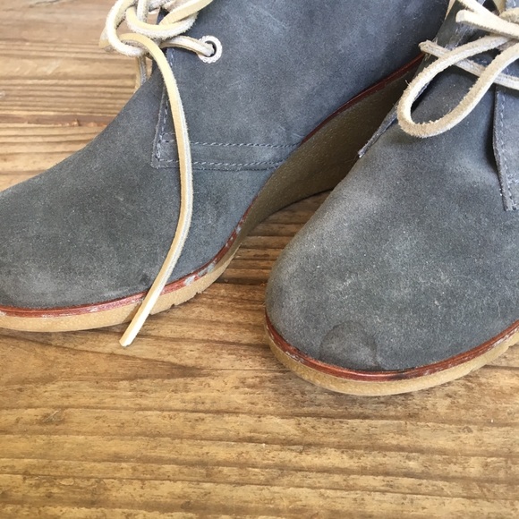 Sperry Suede Wedges Grey - Picture 8 of 8